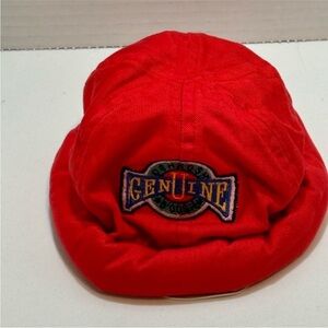 Oshkosh B’Gosh Vintage 1993 Baby Hat Rolled Edge Red Embroidered Logo 0-18 Month